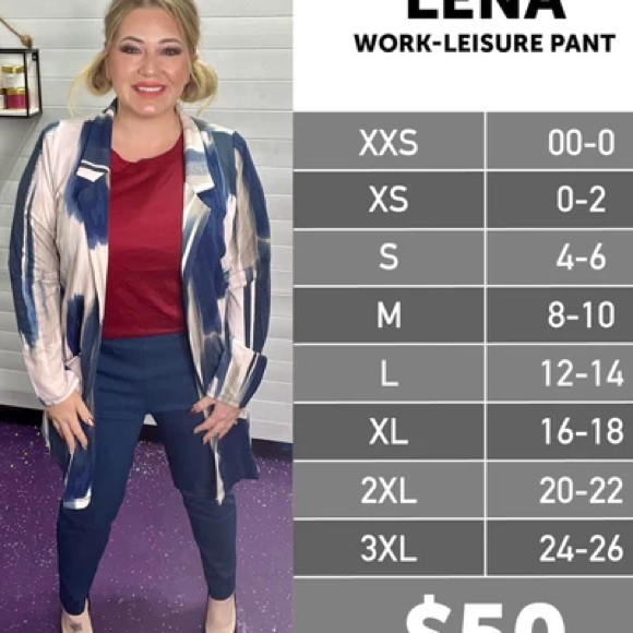 LuLaRoe Lena Pants - Picture 2 of 9